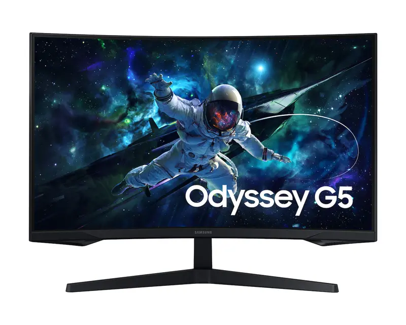 Samsung Odyssey G5 G55c 32" Qhd(2560 X 1440), 165Hz Refresh Rate, 1Ms Response Time, Eye Saver Mode Curved Gaming Monitor - Black Ls32cg552emxue 1
