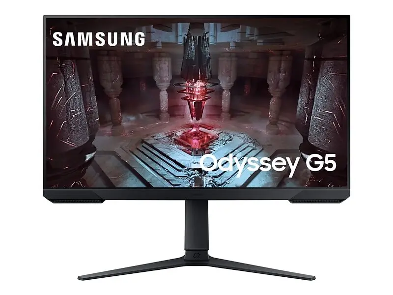 Samsung Odyssey G5 Ls27cg510 27" Wqhd, 165Hz Refresh Rate, 1Ms Response Time, Freesync, Va Flat Gaming Monitor - Black 1