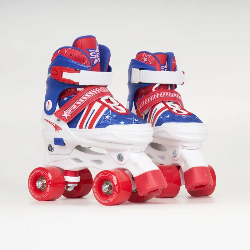 Sfr Spectra Junior Adjustable Quad Skates - Blue / Red 1