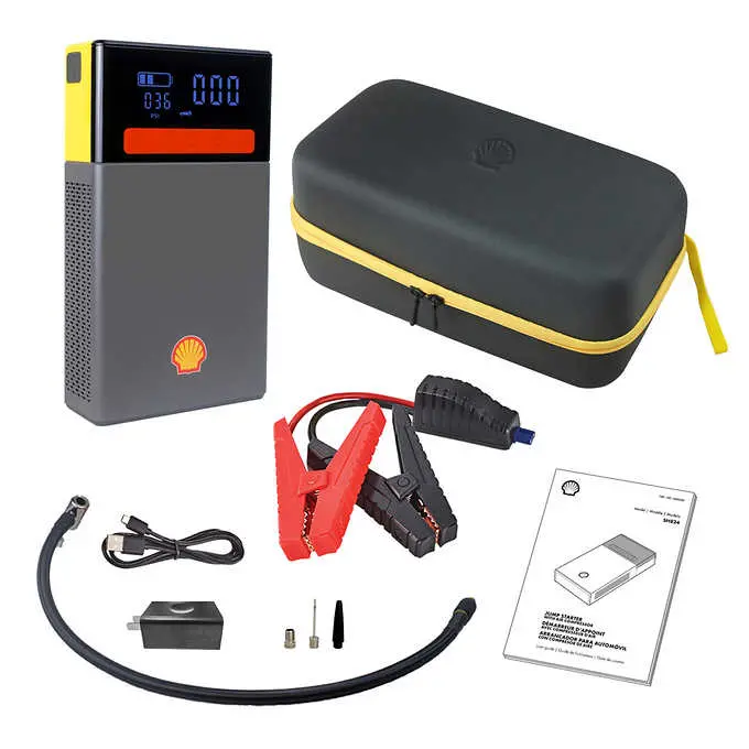 Shell Sh816 16000Mah / 4 Cells Portable Lithium Jump Starter With Air Pump 1