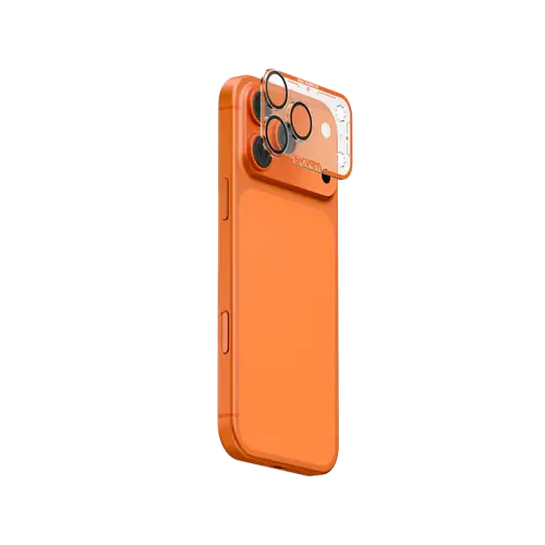 Skinarma Iphone 17 Pro Full Matte Camera Lens Protector Magma - Orange 1