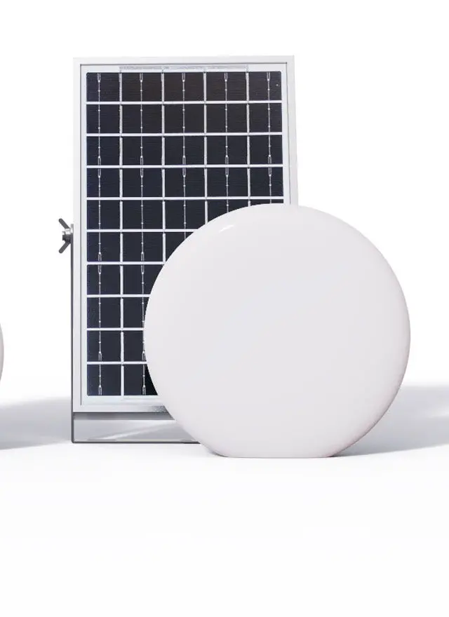 Solar Light 12W With Solar Panel 3.7V 10000Mah Lithium Battery, Lamp Size 205*205*73 Mm Model Lyd-Sem-L 1