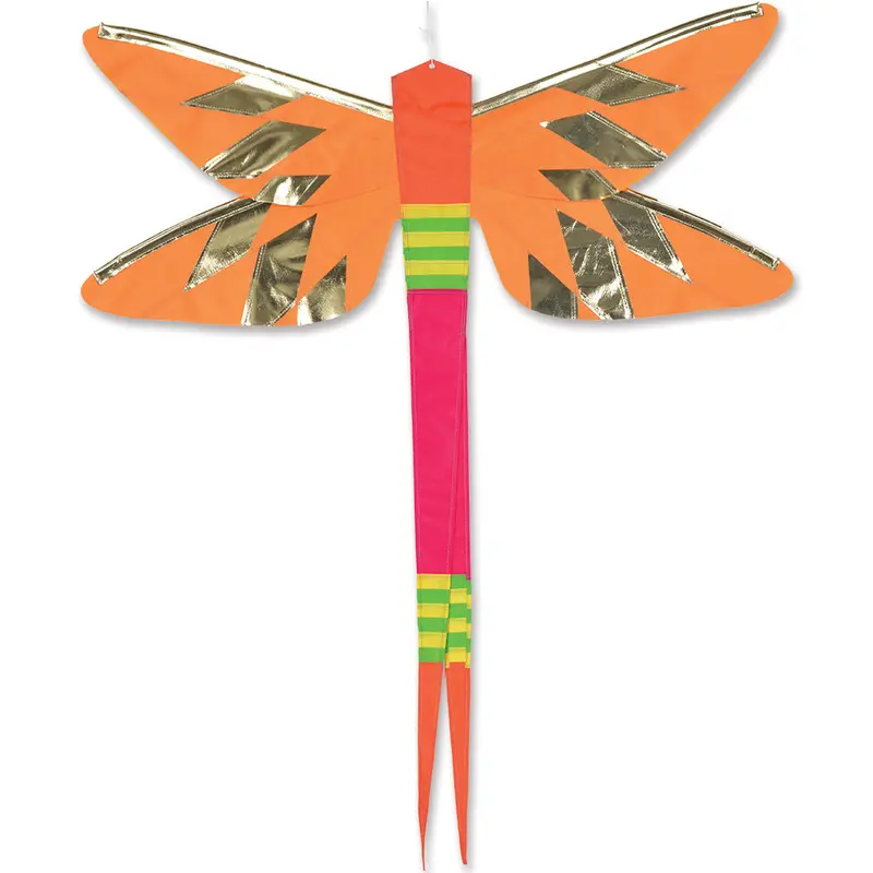 Soundwinds Damselfly Hanging Banner - Yellow 1