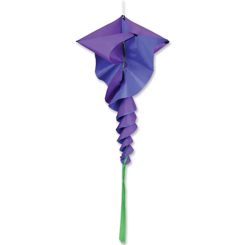 Soundwinds Large Rotini Spinning Windsock - Lavender 1