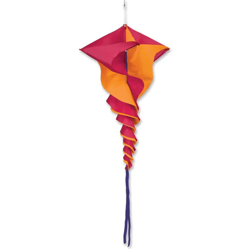 Soundwinds Large Rotini Spinning Windsock - Orange 1