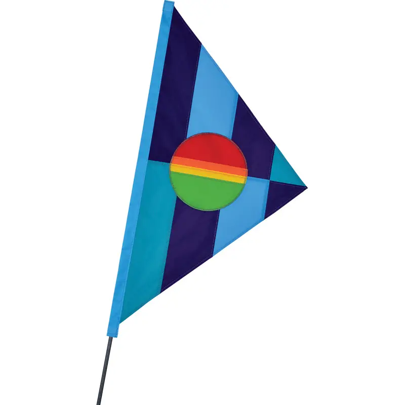 Soundwinds Phoebus Recumbent Bike Flag - Cool Rainbow 1