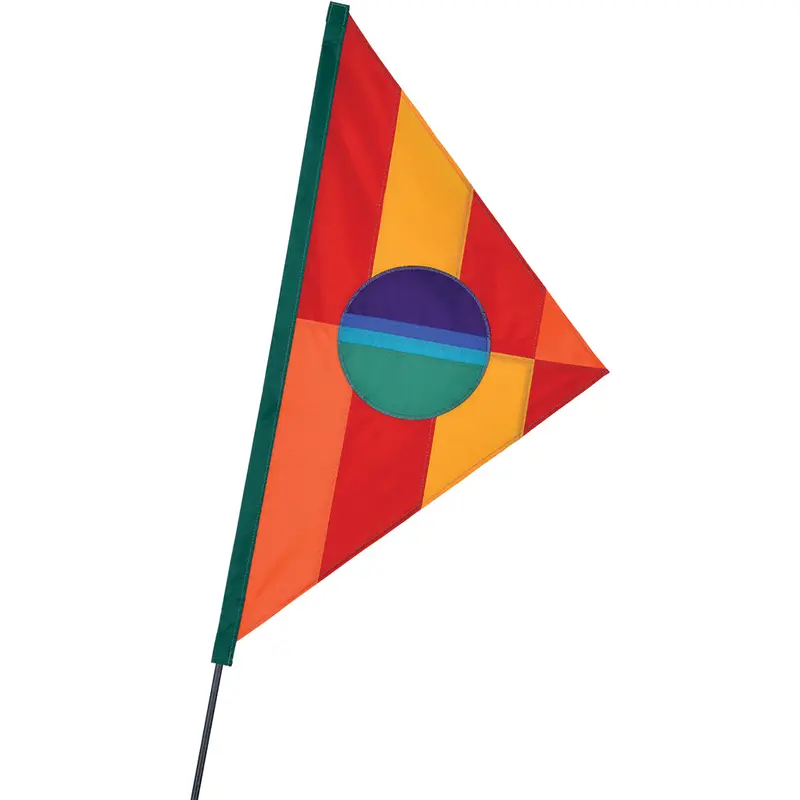 Soundwinds Phoebus Recumbent Bike Flag - Warm Rainbow 1