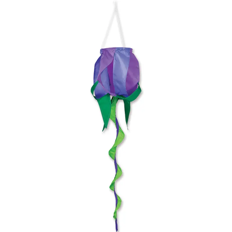 Soundwinds Purple Rose Spinning Windsock 1