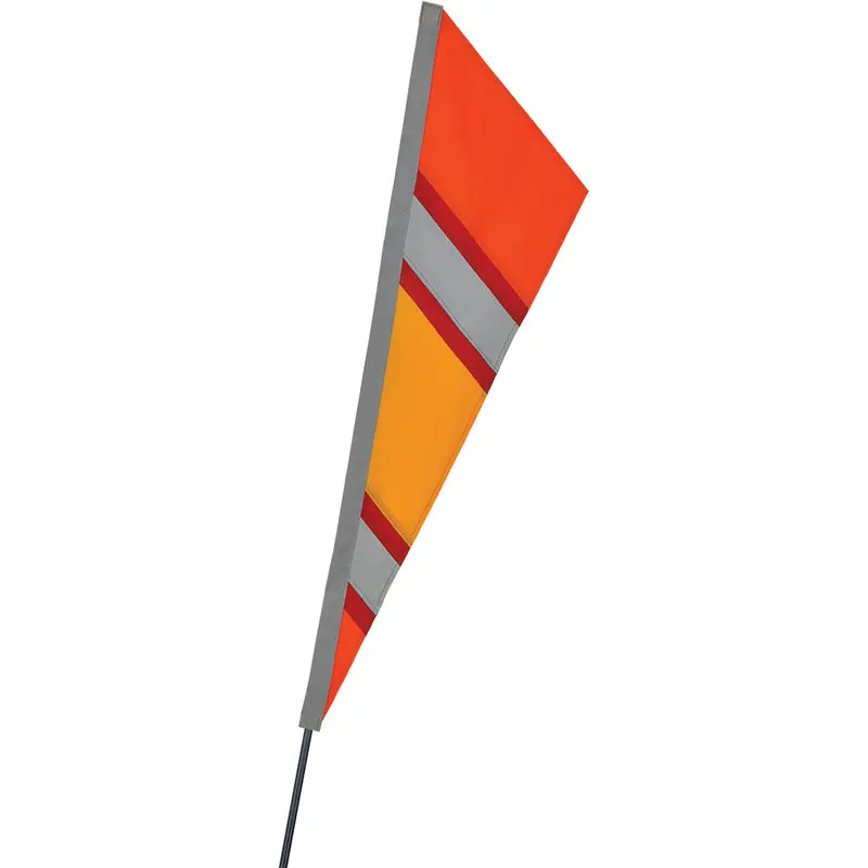 Soundwinds Reflective Fanion Recumbent Bike Flag - Orange 1
