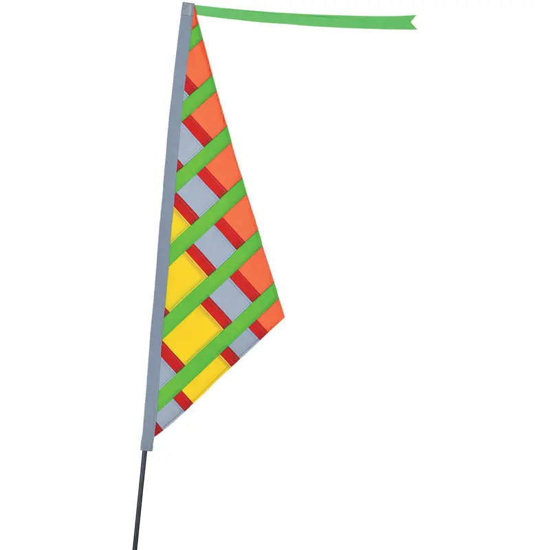 Soundwinds Reflective Sail Recumbent Bike Flag - Citrus 1