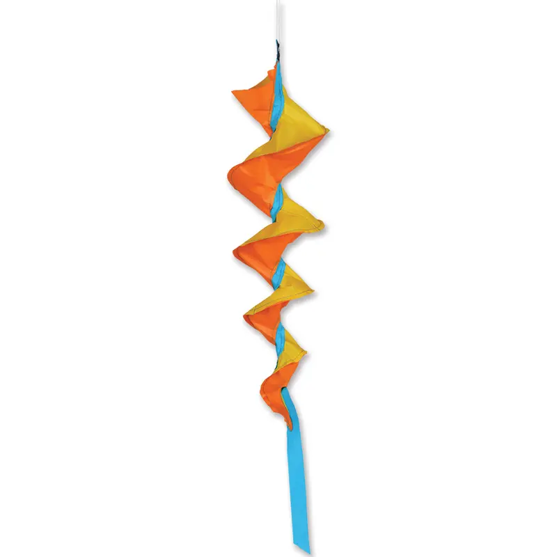 Soundwinds Small Fusilli Spinning Windsock - Yellow 1