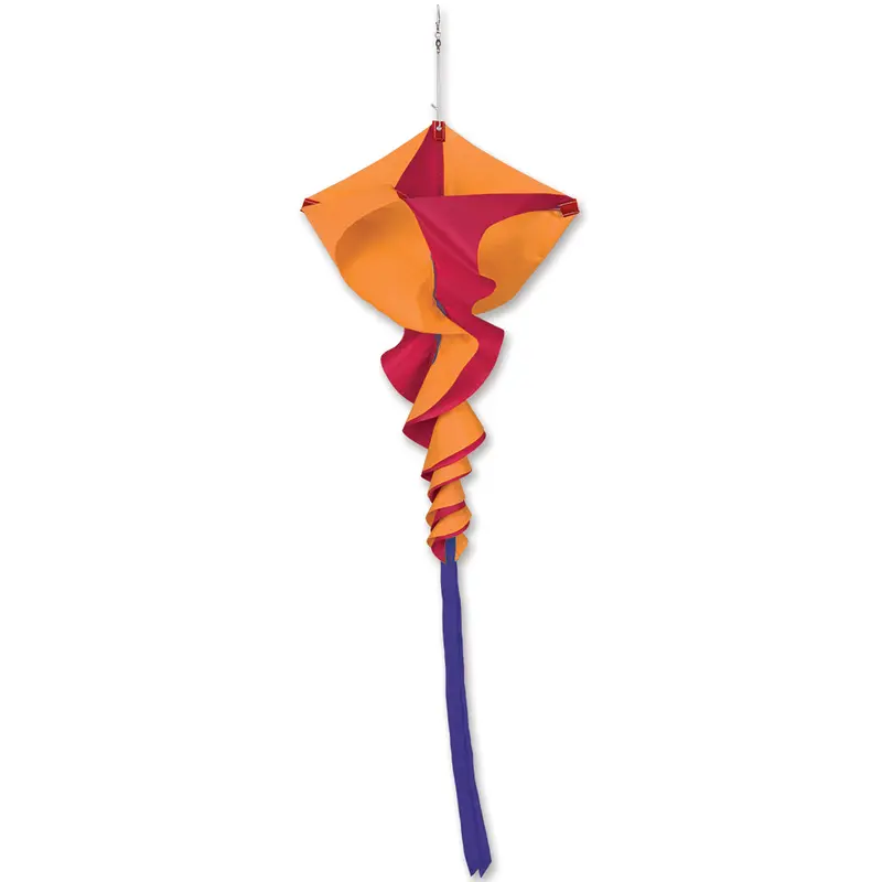 Soundwinds Small Rotini Spinning Windsock - Orange 1