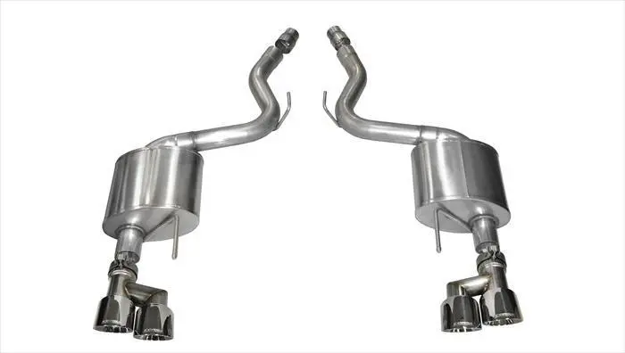 Sport / 3.0 In Axle-Back 4.0 In Twin Tips | 2015-2017 Mustang Gt 5.0L V8 Coupe (14334) 1