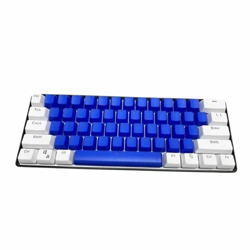Sunnysee K61 Mechanical Keyboard In White & Blue - Blue Switch 1