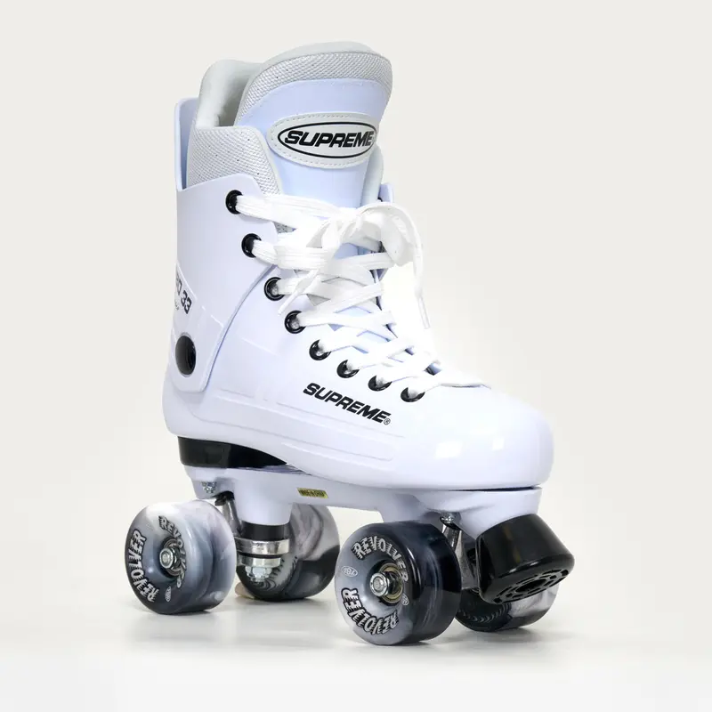 Supreme Turbo 33 Roller Skates + Revolver Wheels | White 1