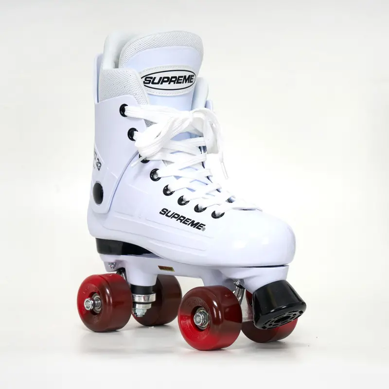 Supreme Turbo 33 Roller Skates + Sims Wheels | White 1