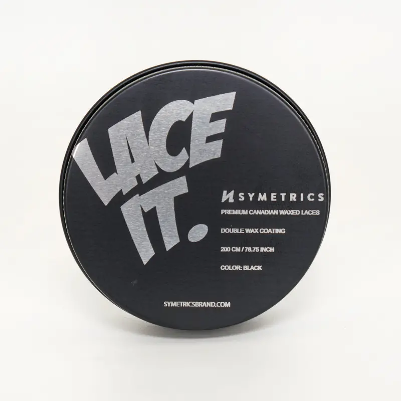 Symetrics Waxed Laces - Black / White 1