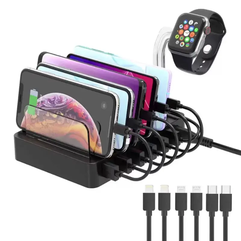 Techsouk 6 Port Usb A Charging Station 1