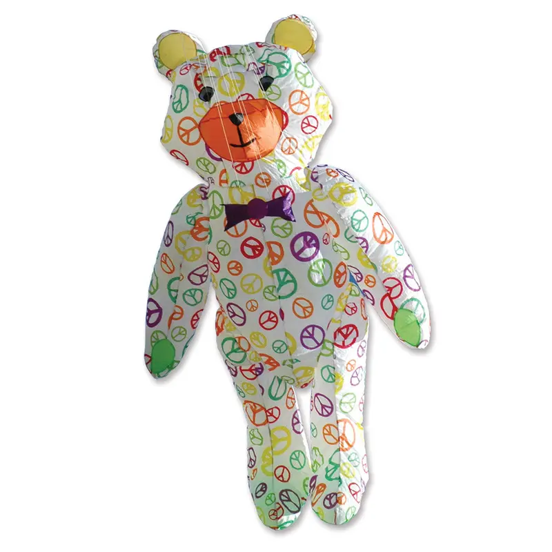Teddy Bear Kite - Peace Signs 1