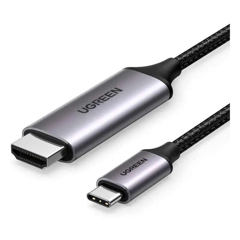 Ugreen 4K@60Hz Usbc To Hdmi 2.0 Cable Aluminum Shell 1.5M - Gray Black ( Mm142 50570 ) 1