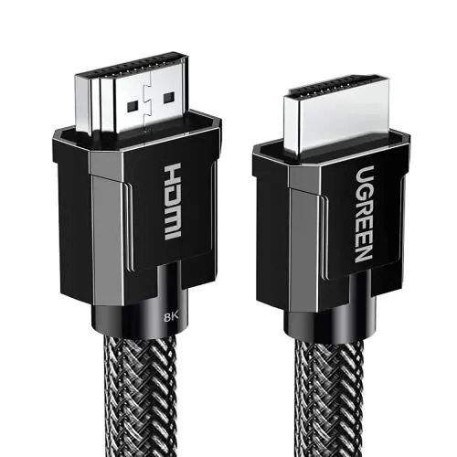 Ugreen 8K Hdmi M/M Round Cable With Braided 2M - Gray 1