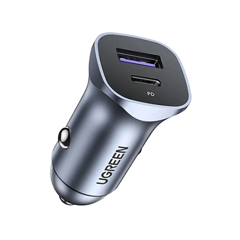 Ugreen A+C Dual-Port Car Charger Pd30w+Scp22.5W (Space Grey) - Cd130-40858 1
