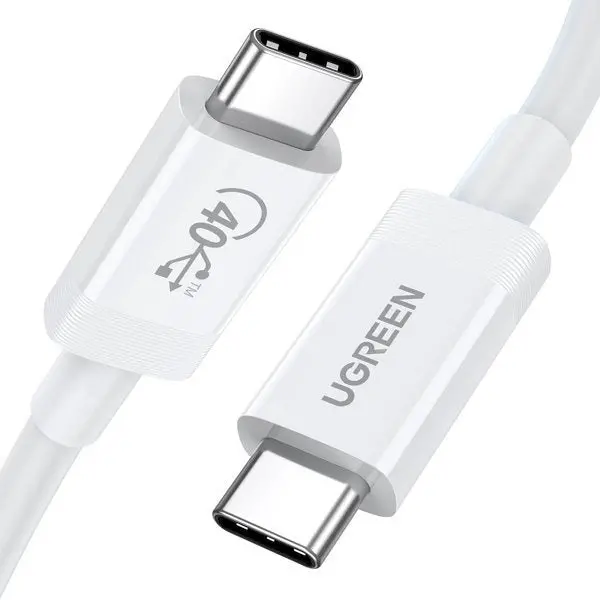 Ugreen Cable Usb4 40Gb/S Usb-C - Usb-C Pd 100W 0.8M White Us506 - 40113 1