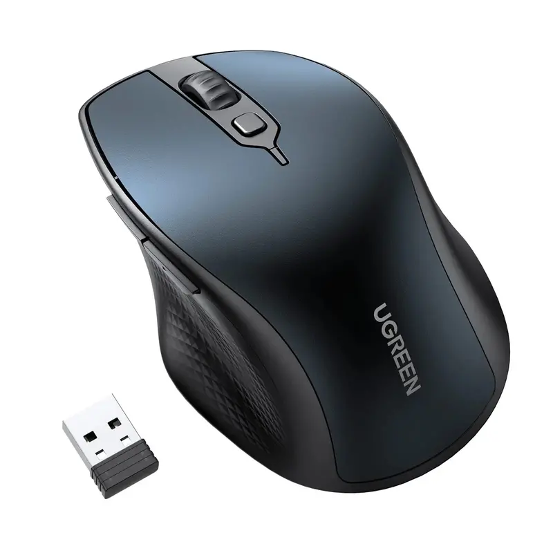 Ugreen Ergonomic Wireless Mouse (Blue) - Mu101-15807 1