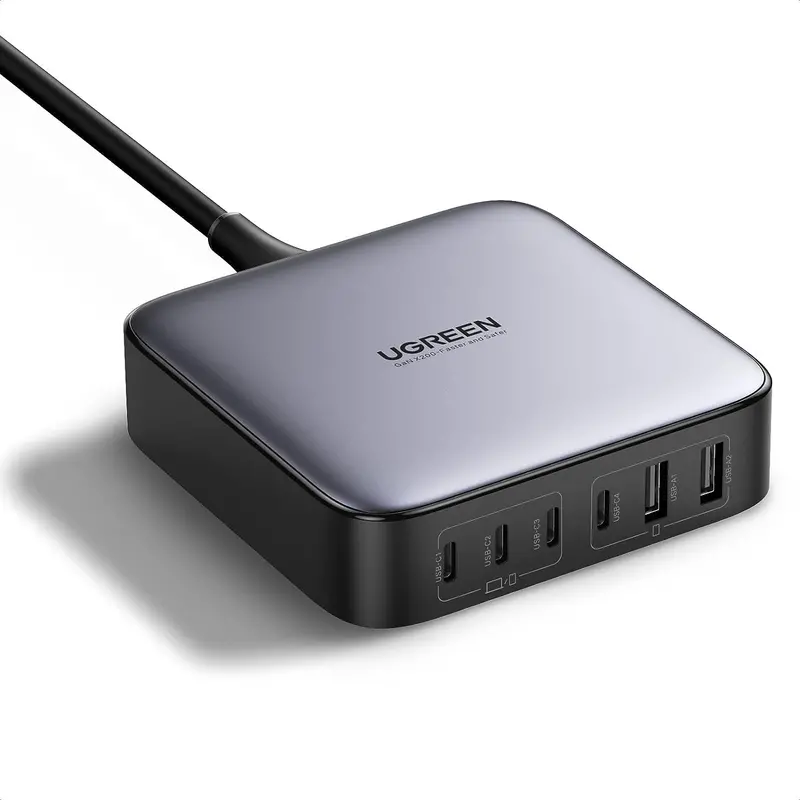 Ugreen Gan 200W Desktop Charger (6-Port) 1