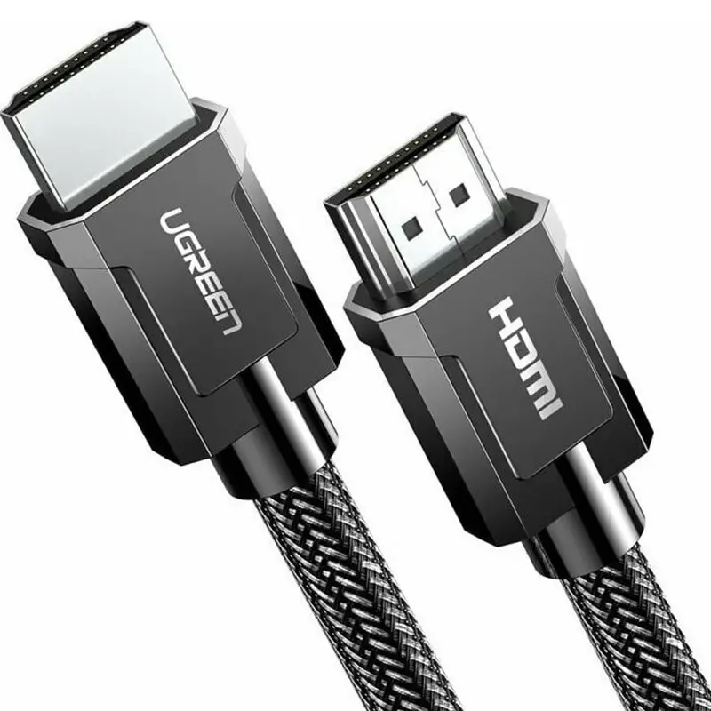 Ugreen Hdmi M/M Round Cable Zinc Alloy Shell Braided 3M - Gray 1
