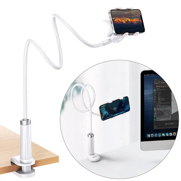 Ugreen Universal Stand Phone Holder (Up To 12Cm Wide) With Flexible Arm -  White (30488 Lp113) 1