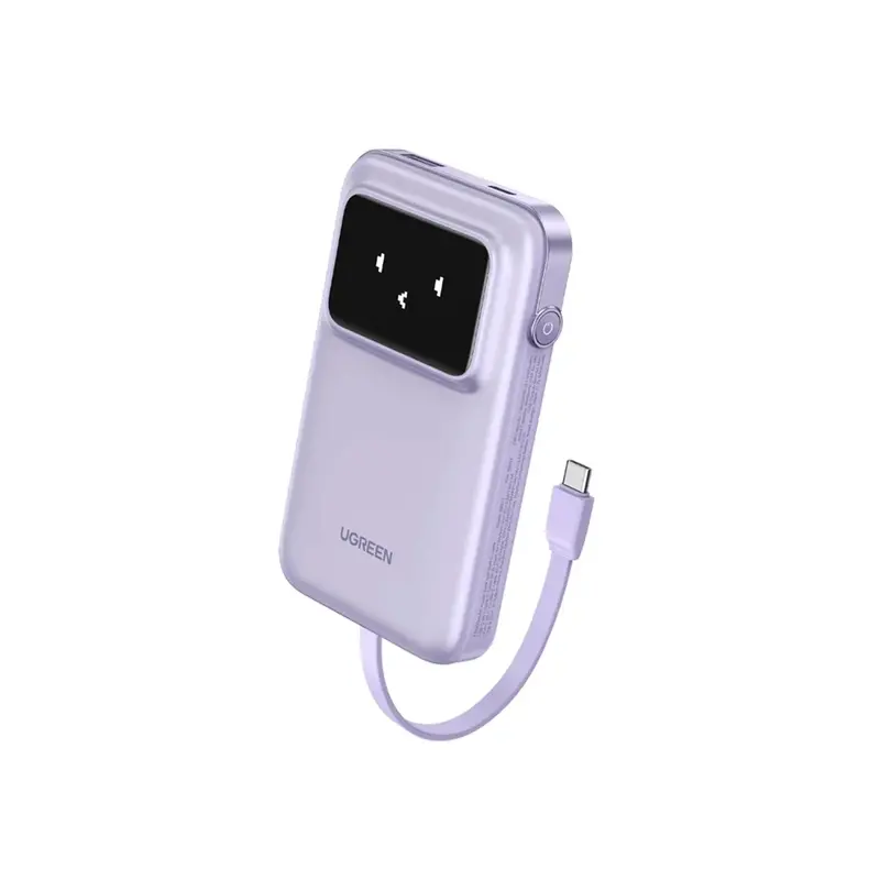 Ugreen Uno Magnetic Wireless Power Bank 10000Mah 20W - Purple 1