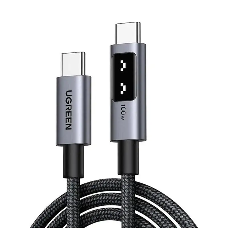 Ugreen Uno Usb-C To Usb-C Pd Fast Charging Cable 5A Max 2M 100W Black - L509-35512 1