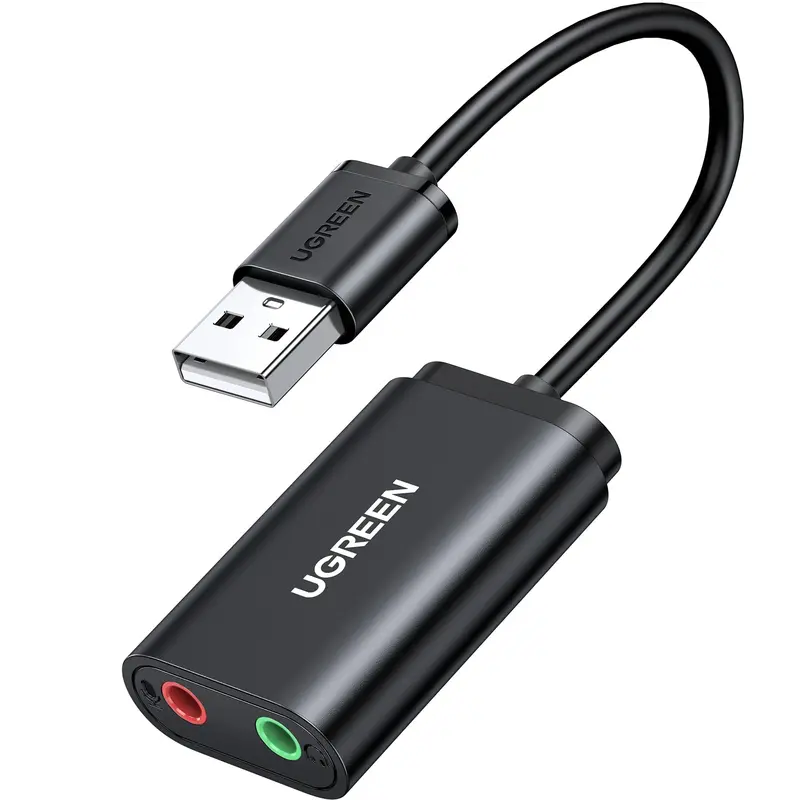 Ugreen Usb 2.0 External Sound Adapter (Black) - Us205-30724 1