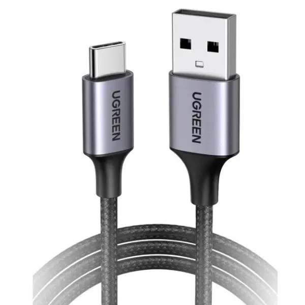 Ugreen Usb-A 2.0 To Usb-C Cable Nickel Plating Aluminum Braid 1.5M (Black) Us288-60127 1