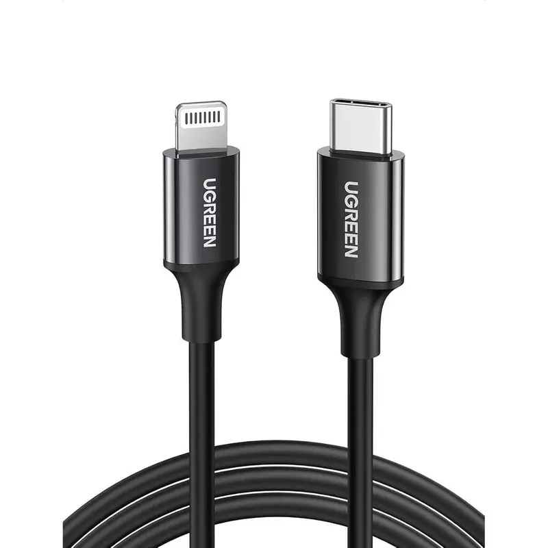 Ugreen Usb-C To Lightning Cable M/M Nickel Plating Abs Shell 1M (Black)Us171 1