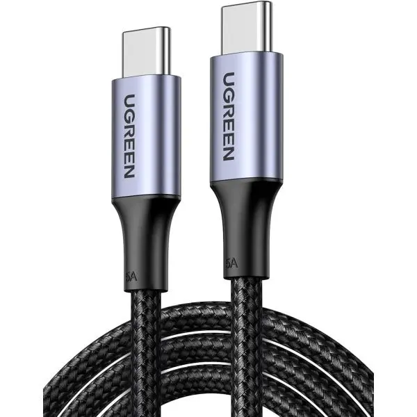 Ugreen Usb-C To Usb-C Aluminum Case With Braided 2M (Black) Us316-70429 1