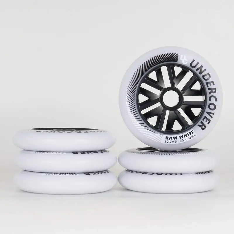 Undercover Raw Wheels 125Mm / 85A - White - (6 Pack) 1