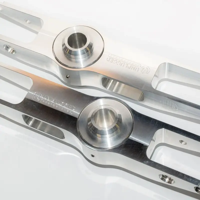 Unplugged Performance - Ultimate Edition Billet Height Adjustable Rear Spring Arms - Tesla Model 3/Model Y 1