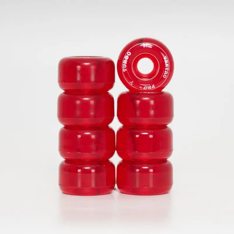 Ventro Pro Roller Skates Wheels - Clear Red (8-Set) 1
