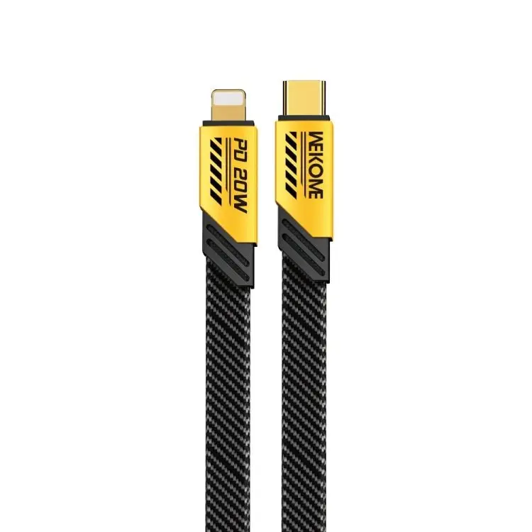 Wekome Wdc-191 Mecha Series - Usb-C To Lightning Pd Connection Cable 20W 1M - Yellow 1