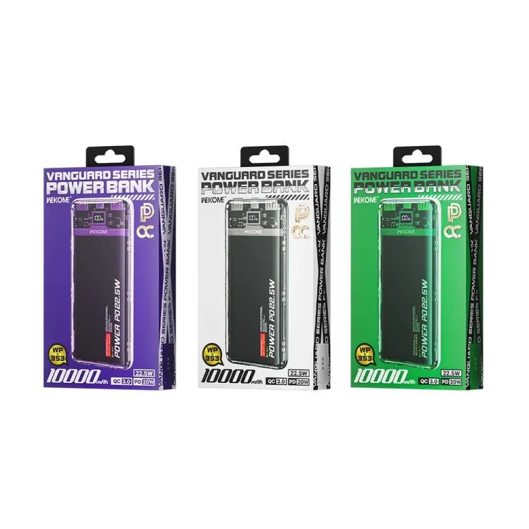 Wekome Wp-343 10000Mah Pioneer 2 Generation Transparent Fast Charge Power Bank 1
