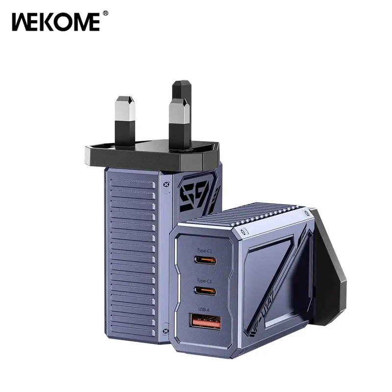 Wekome Wp-U147 Vanguard Series Mecha Gan Charger 65W(Uk) - Tarnish 1