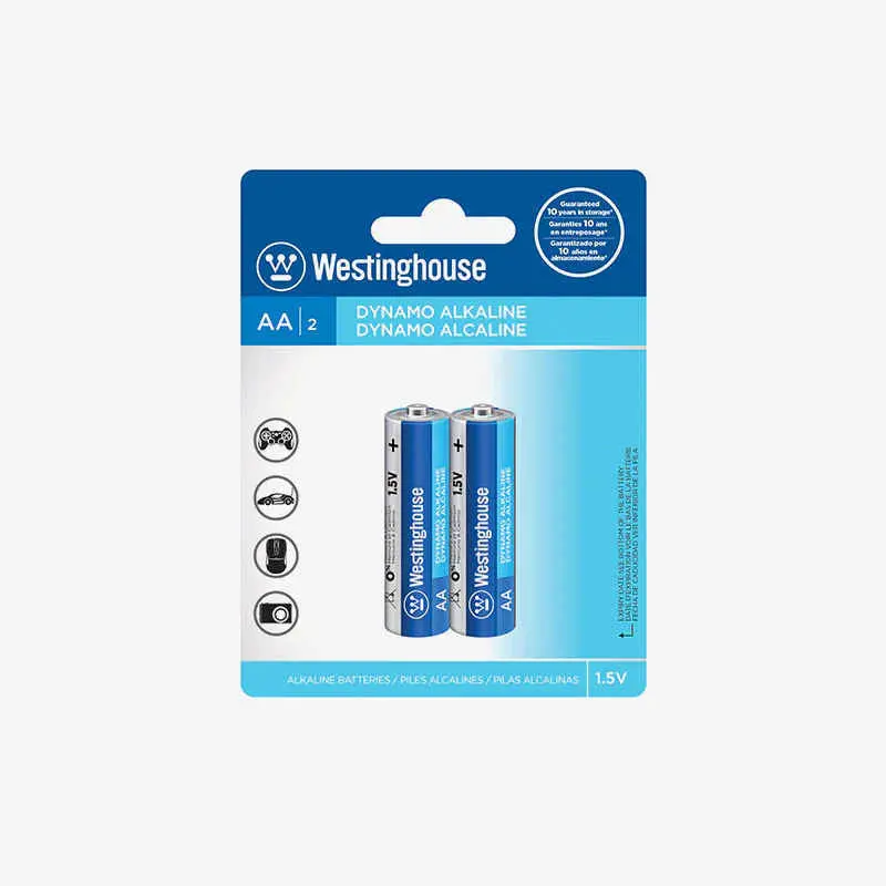Westinghouse Aa Dynamo Alkaline 1.5V Battery 2Pcs 1