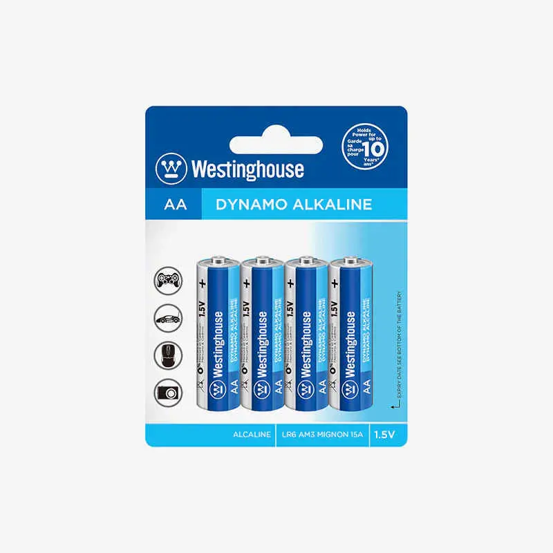 Westinghouse Aa Dynamo Alkaline 1.5V Battery 4Pcs 1
