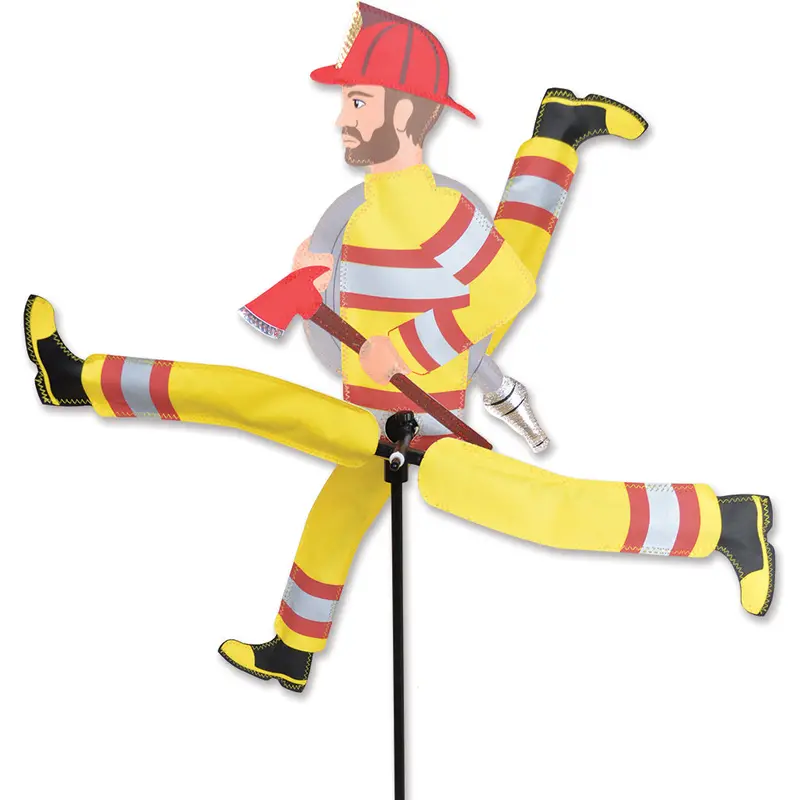 Whirligig Spinner - 23 In. Running Fireman 1