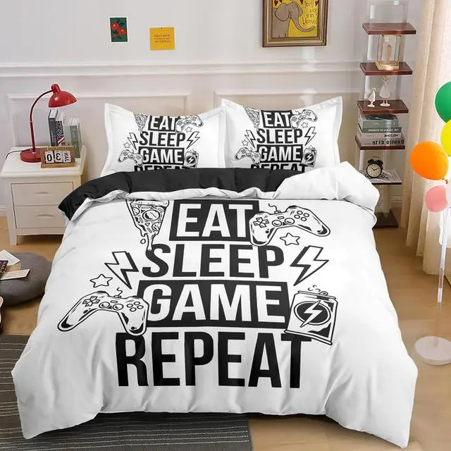 White Life Circle Creative Fashionable Unique Design Bed & Pillow Sheet 1