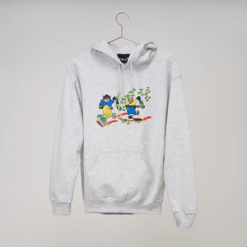 Wknd Skateboards X Them Skates Atm Hoodie - Grey 1
