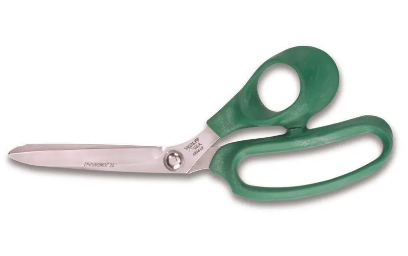 Wolff® 6294-Lr 9 5/8" Ergonomix® Poultry Scissors - 6000 Series Stainless Steel Shears 1