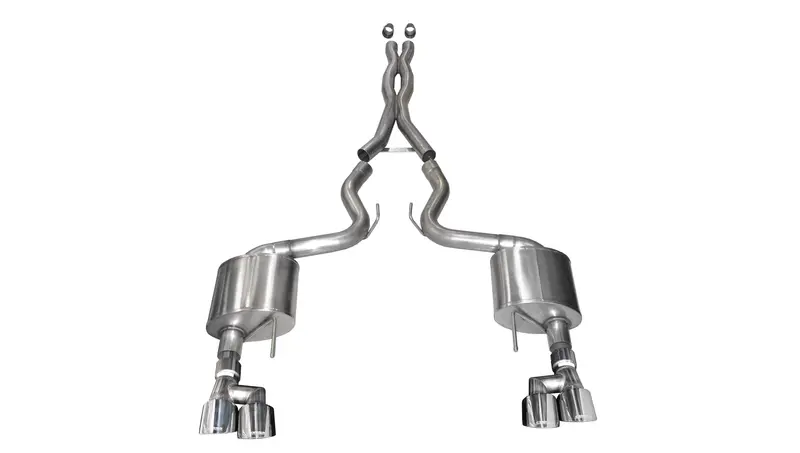 Xtreme, Sport / 3.0 In Cat-Back 4.0 In Twin Tips | 2018-2023 Mustang Gt Coupe (21040, 21042) 1